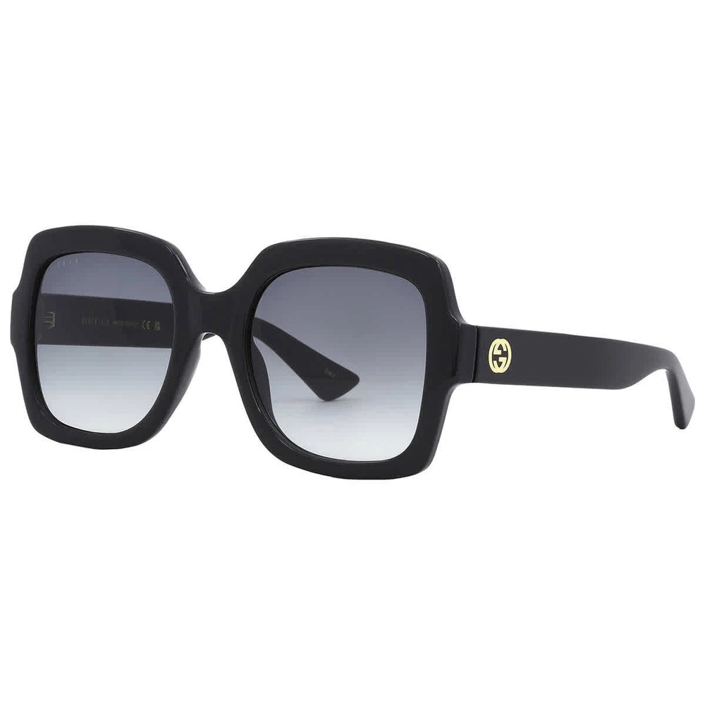 NWT Gucci GG1337S-001 Black Rectangle 54mm Sunglasses
